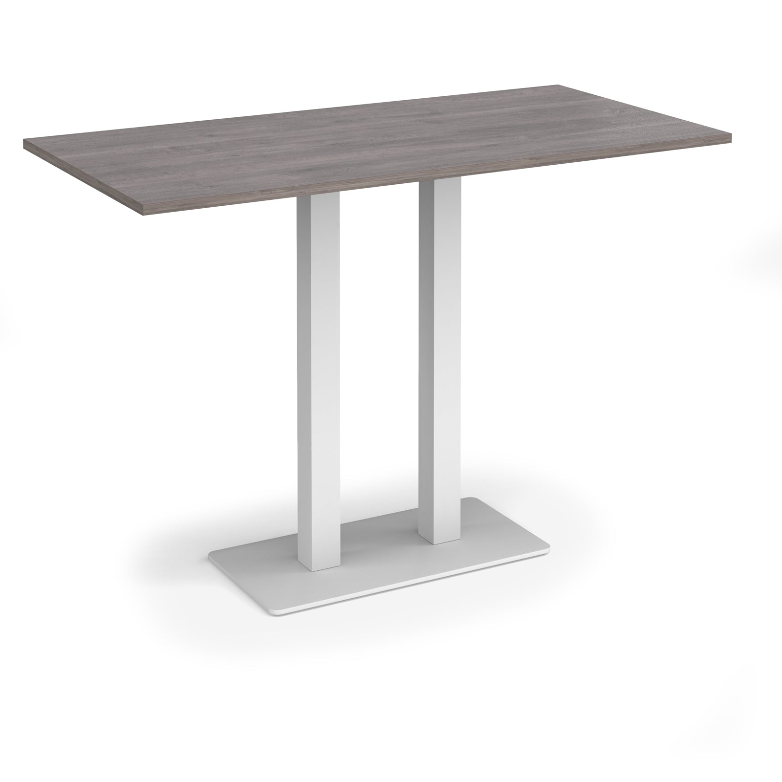Eros rectangular poseur table with twin uprights