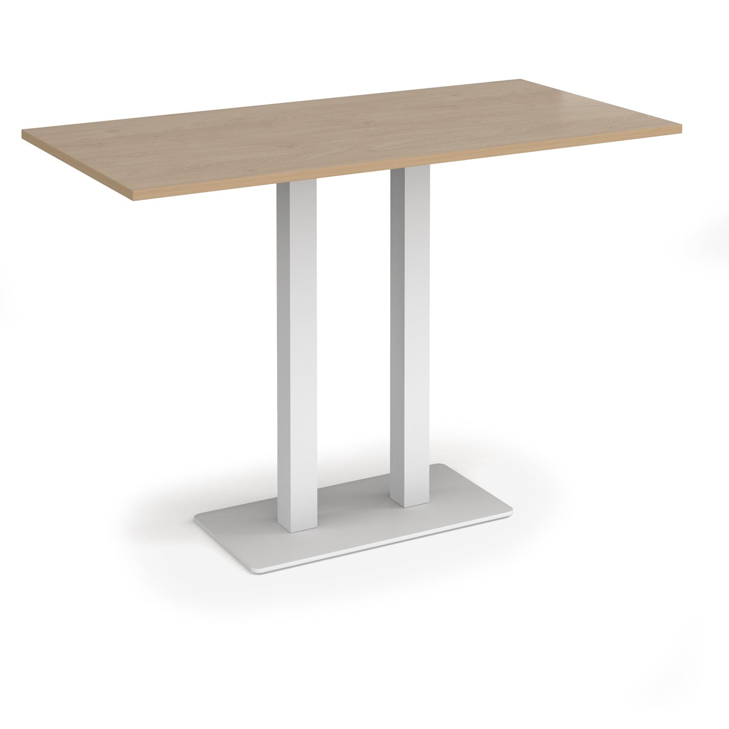 Eros rectangular poseur table with twin uprights