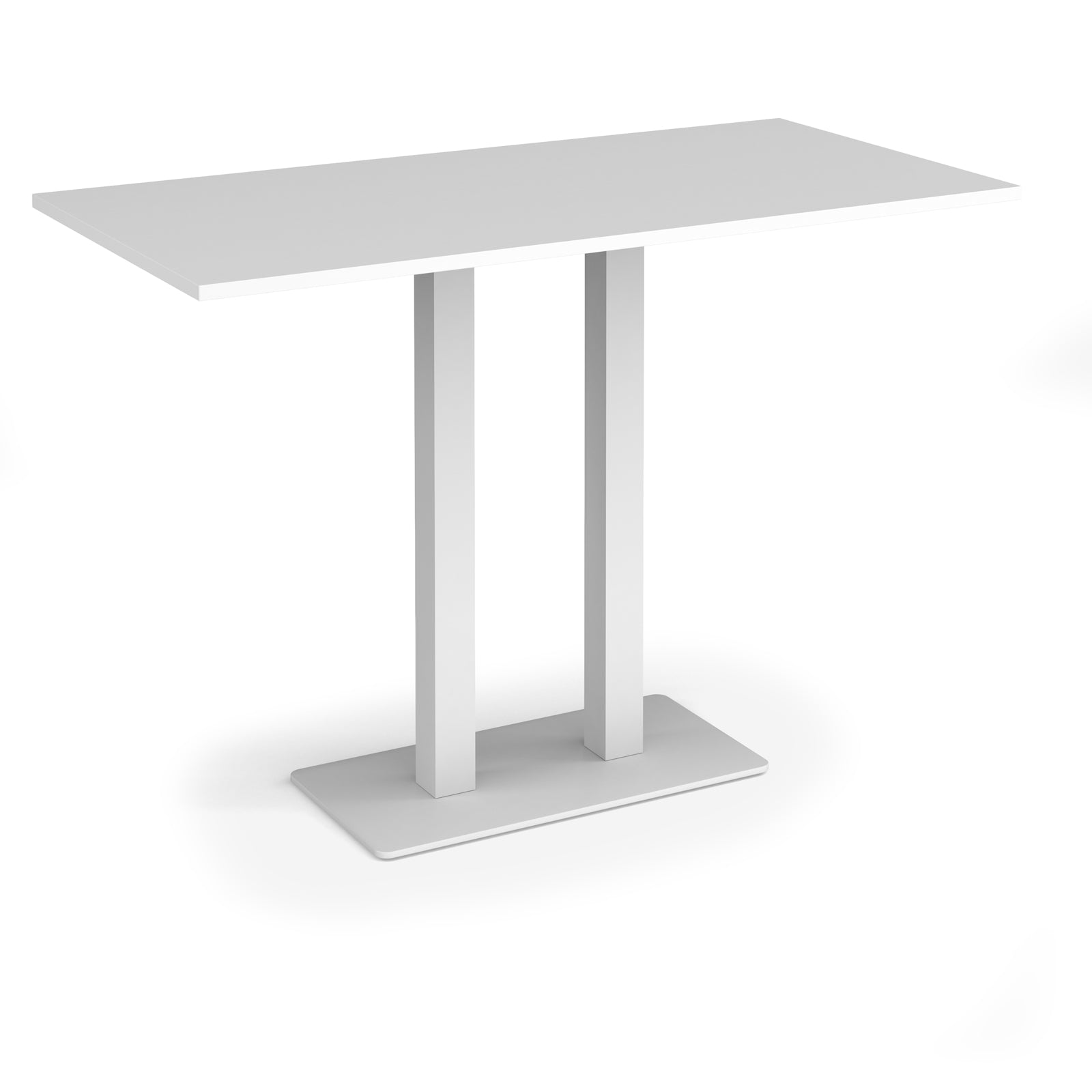 Eros rectangular poseur table with twin uprights