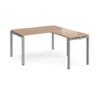 Adapt straight desk with return