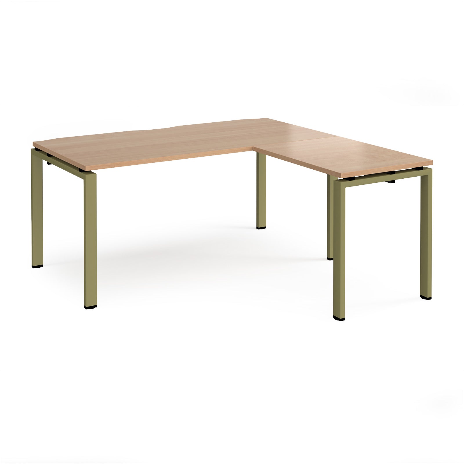Adapt straight desk with return