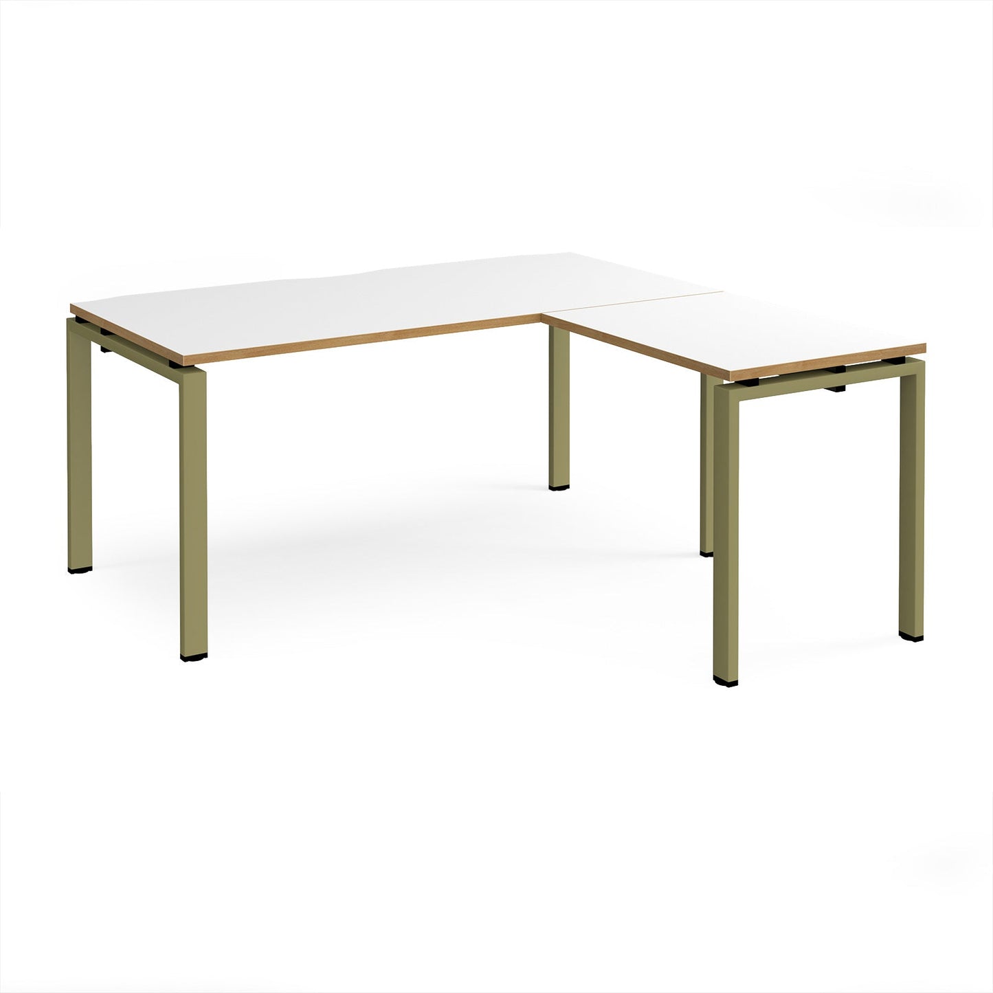 Adapt straight desk with return