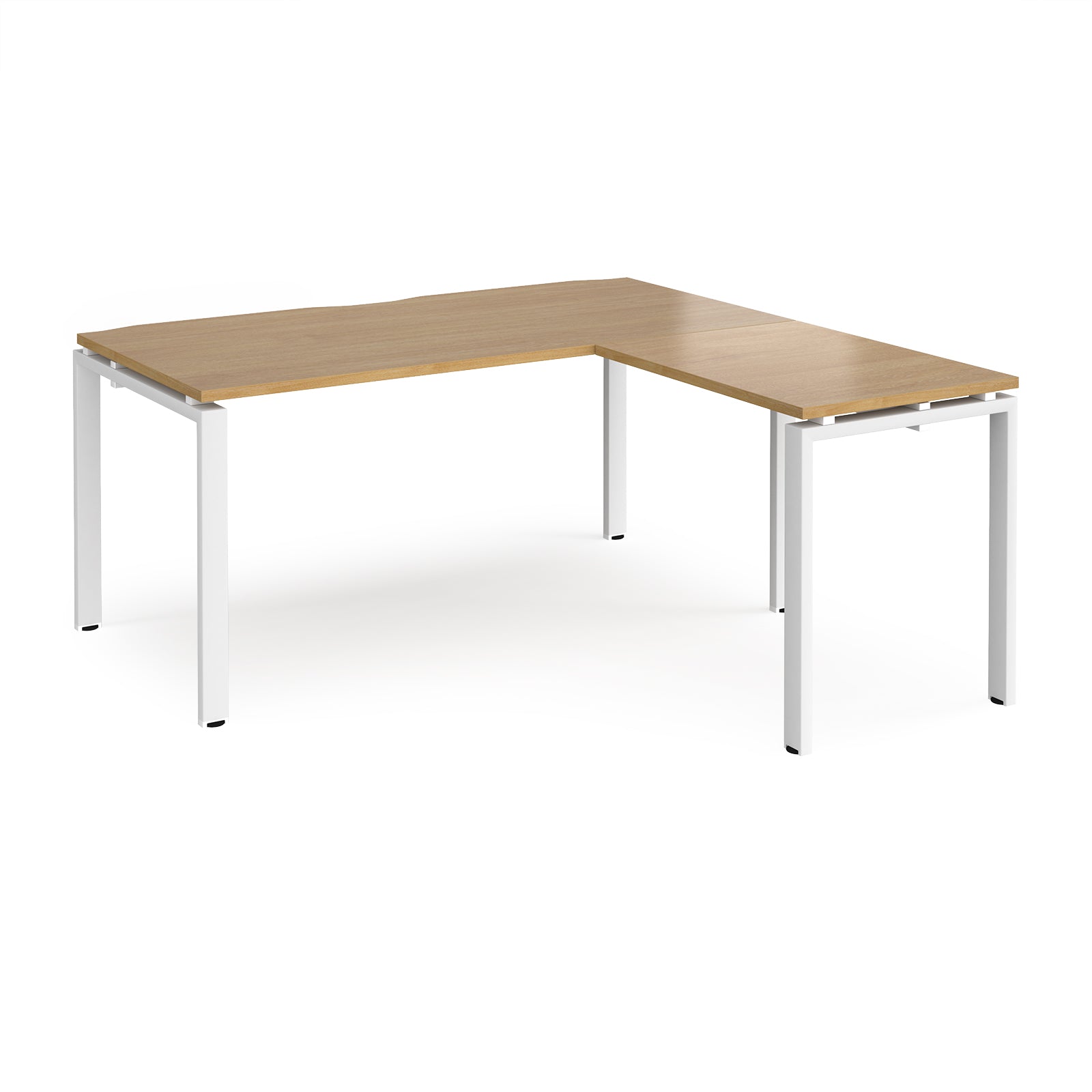 Adapt straight desk with return