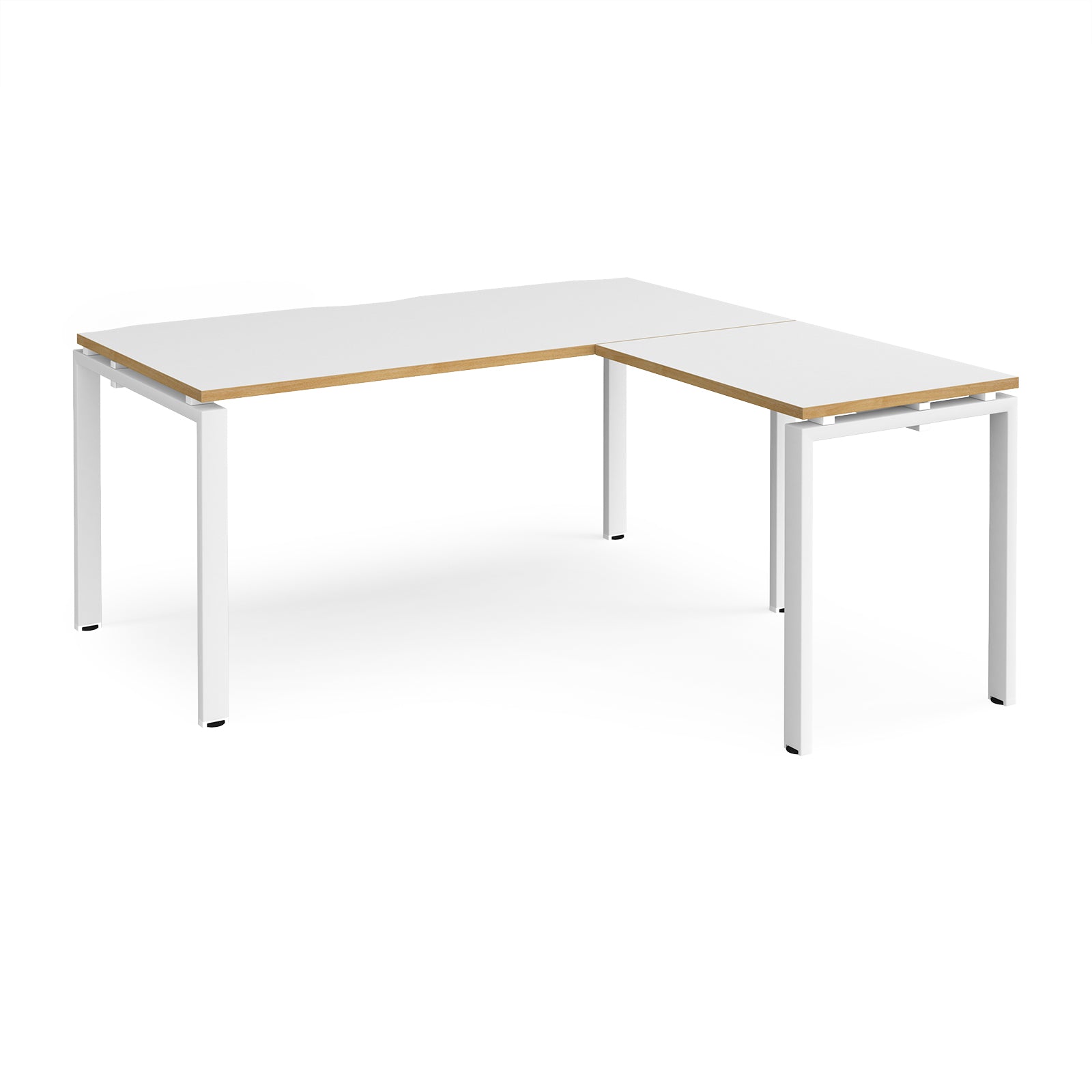 Adapt straight desk with return