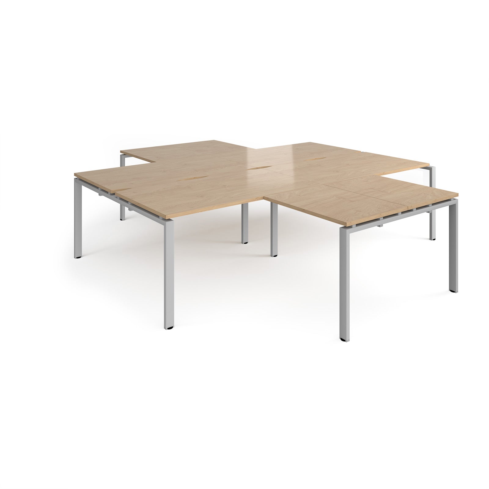 Adapt 4 desk cluster with returns