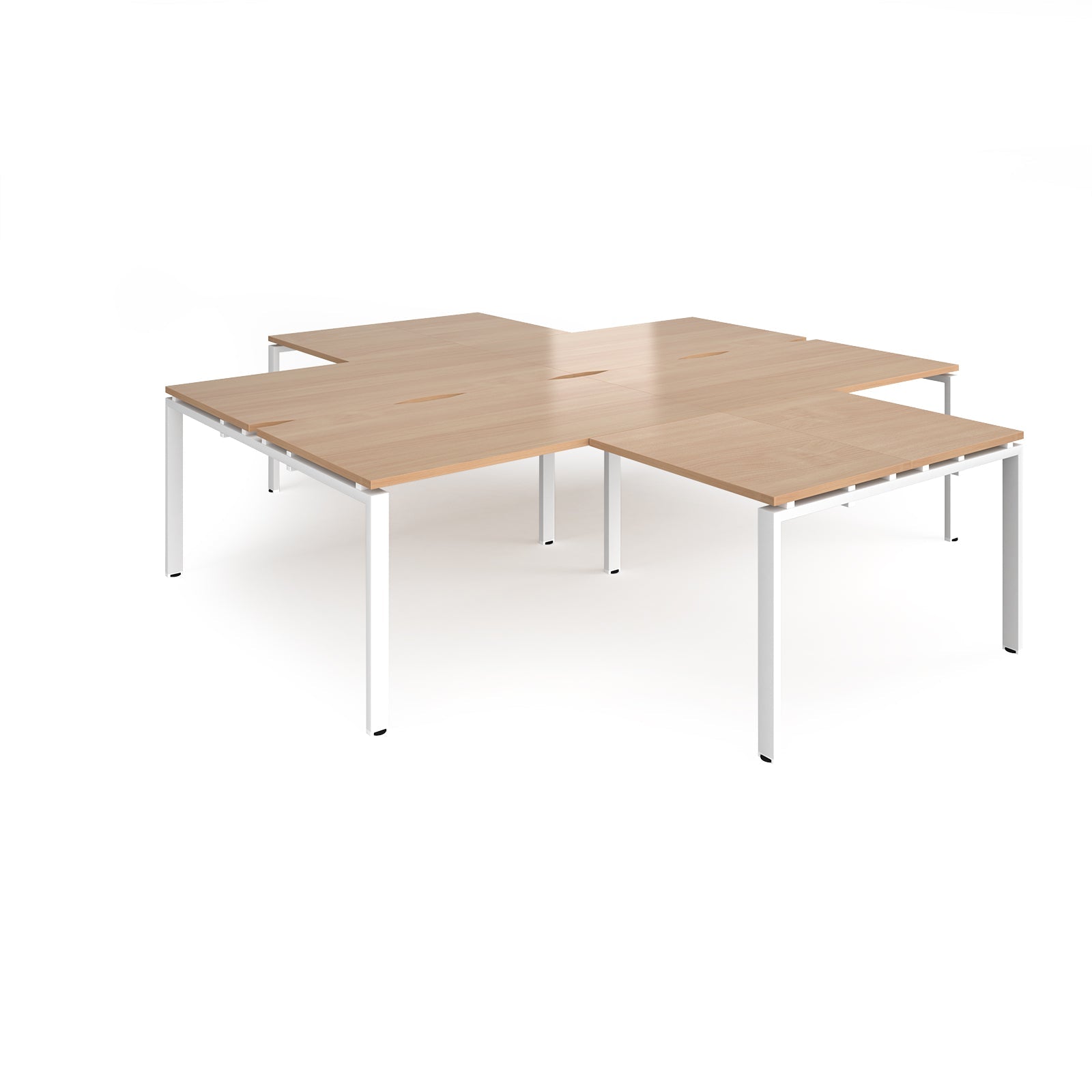 Adapt 4 desk cluster with returns