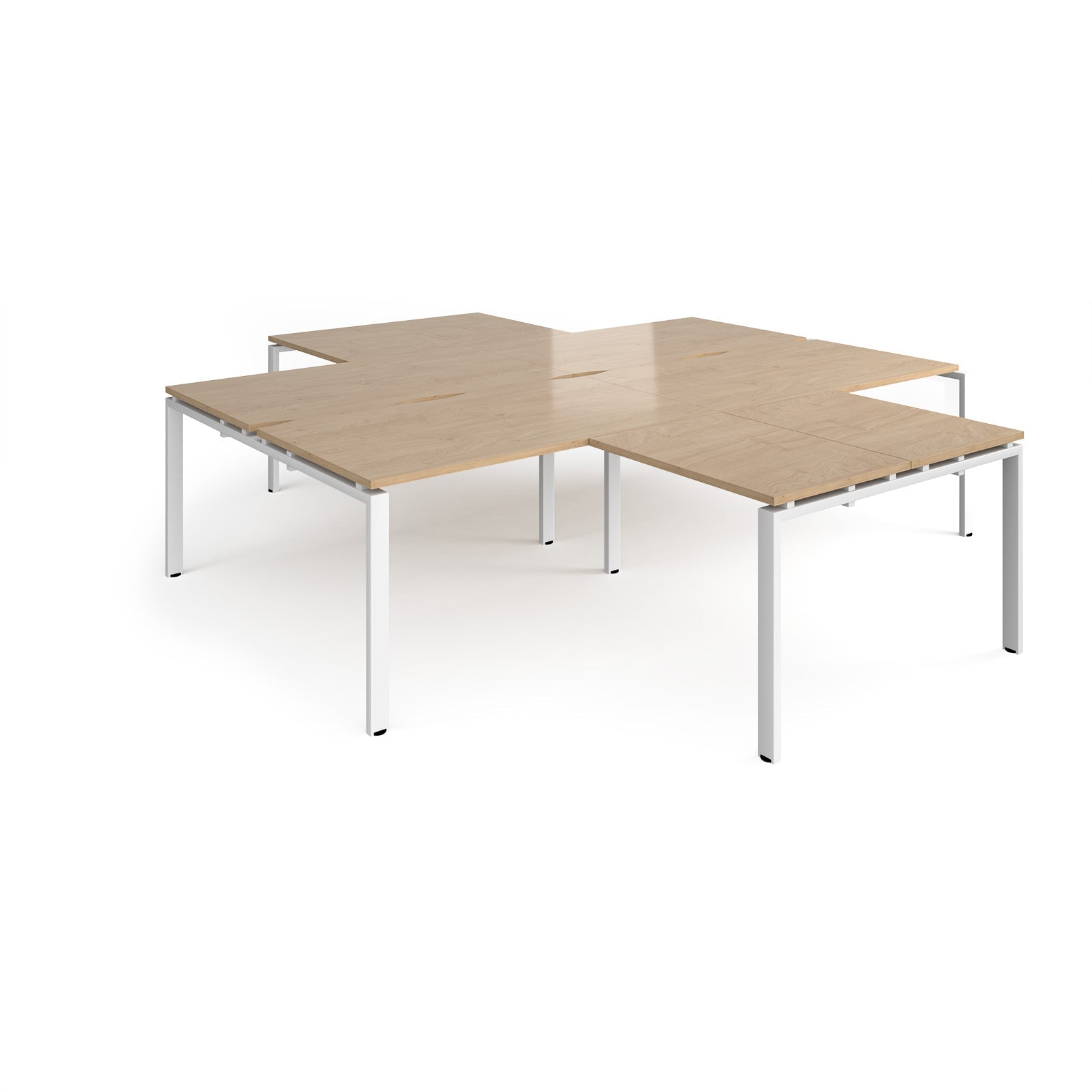 Adapt 4 desk cluster with returns