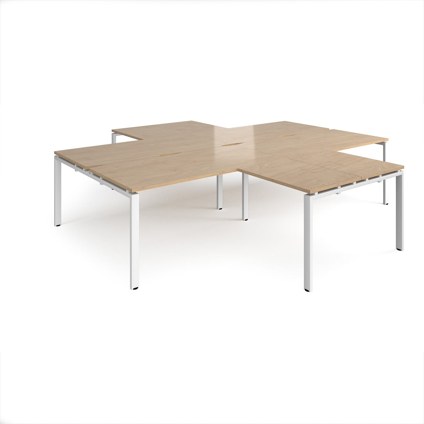 Adapt 4 desk cluster with returns