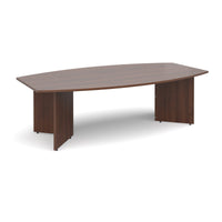 Arrow head leg radial boardroom table