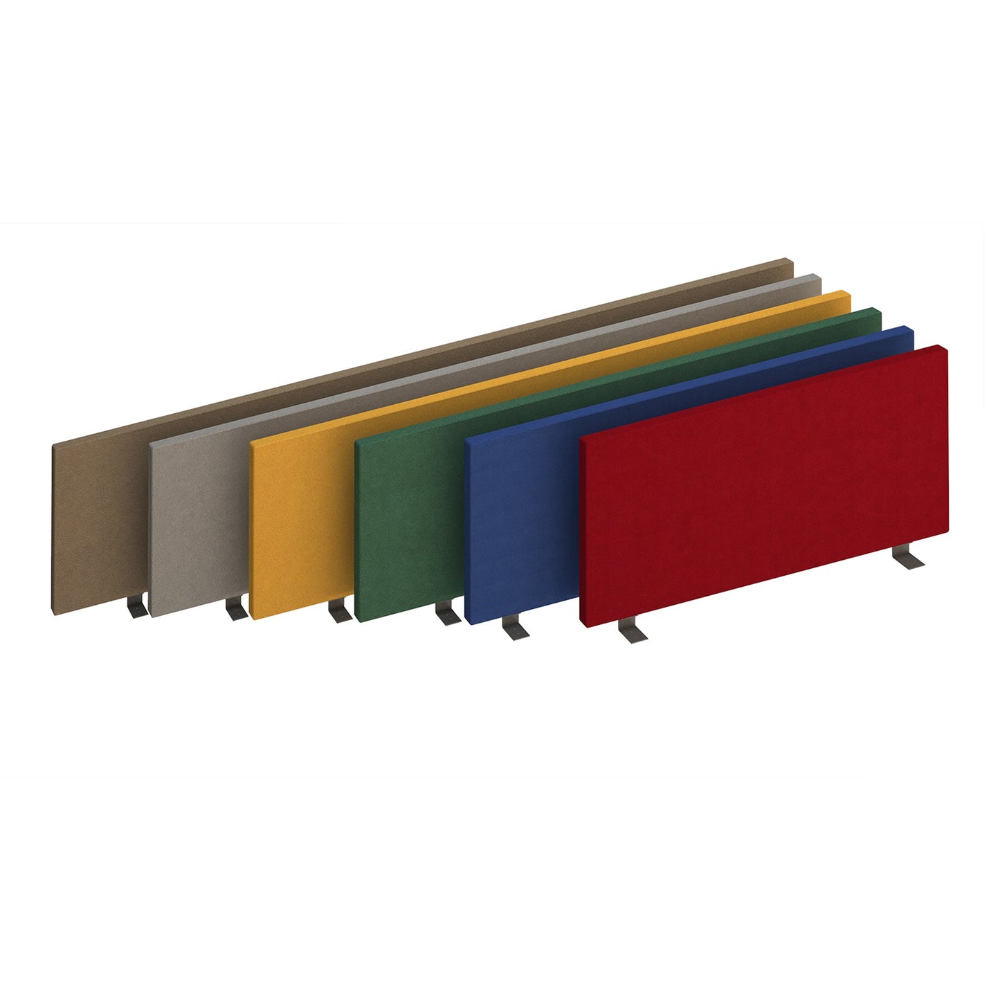 Straight desktop fabric screen - MTO