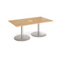 Eternal rectangular power ready boardroom table