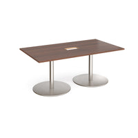 Eternal rectangular power ready boardroom table