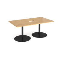 Eternal rectangular power ready boardroom table