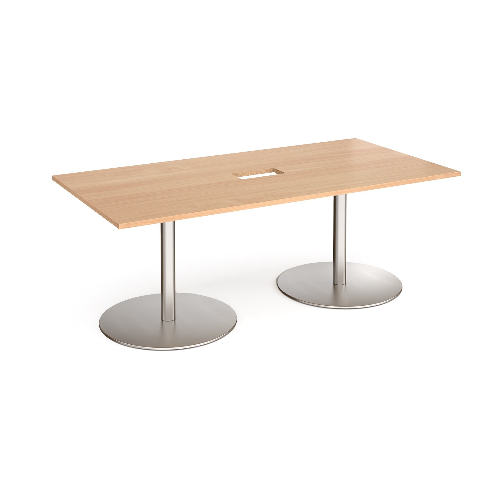 Eternal rectangular power ready boardroom table