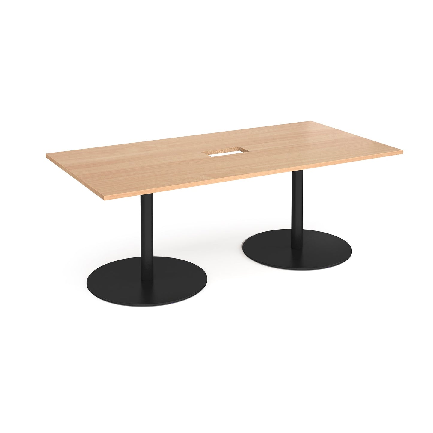 Eternal rectangular power ready boardroom table