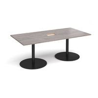 Eternal rectangular power ready boardroom table