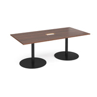Eternal rectangular power ready boardroom table