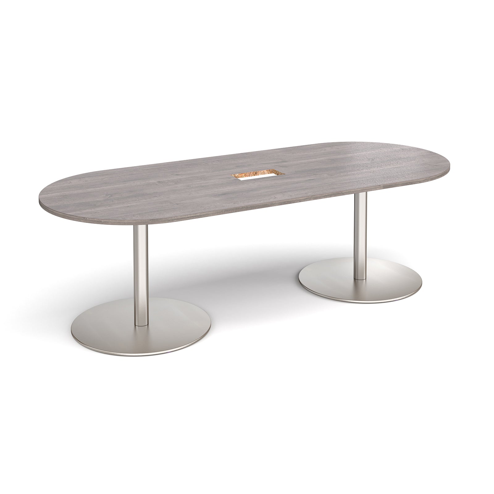 Eternal radial end power ready boardroom table