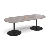 Eternal radial end power ready boardroom table