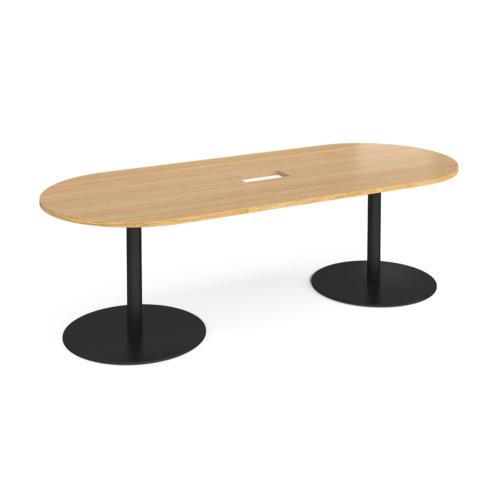Eternal radial end power ready boardroom table