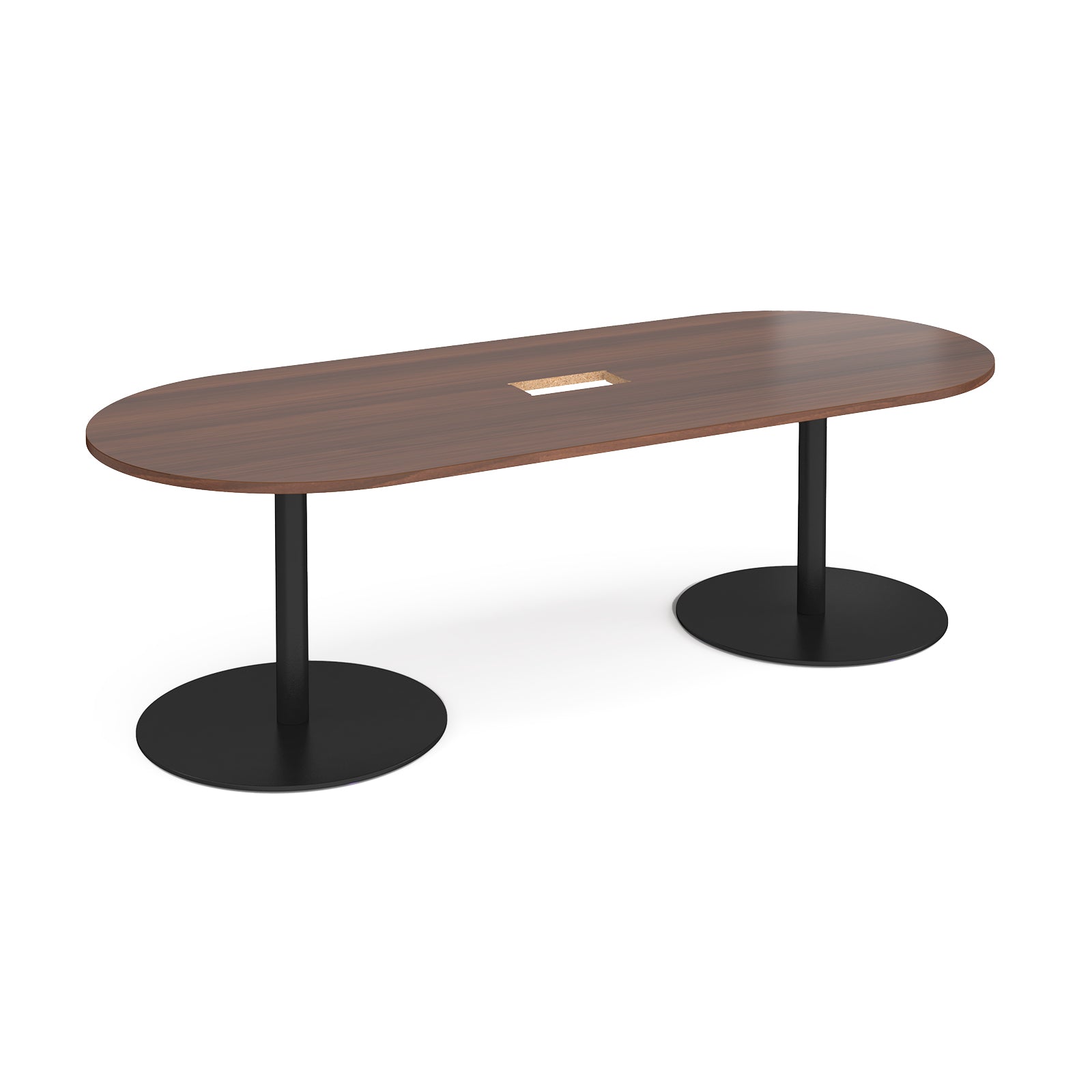 Eternal radial end power ready boardroom table