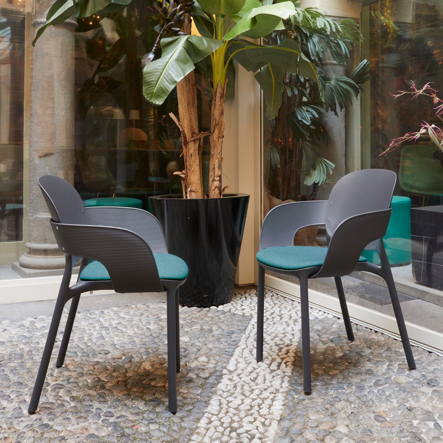 Everly multi-purpose chair with seat pad (pack of 2)