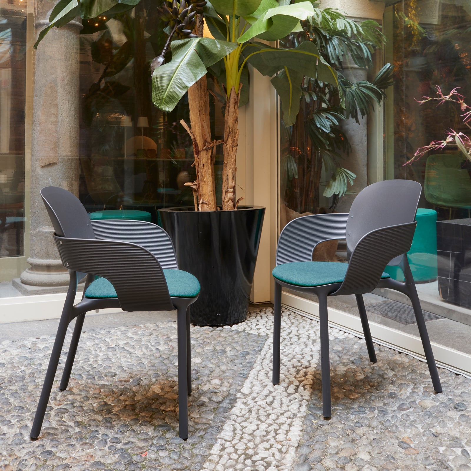 Everly multi-purpose chair with seat pad (pack of 2)