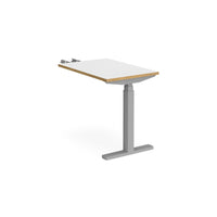 Elev8 Touch sit-stand return desk 800mm deep