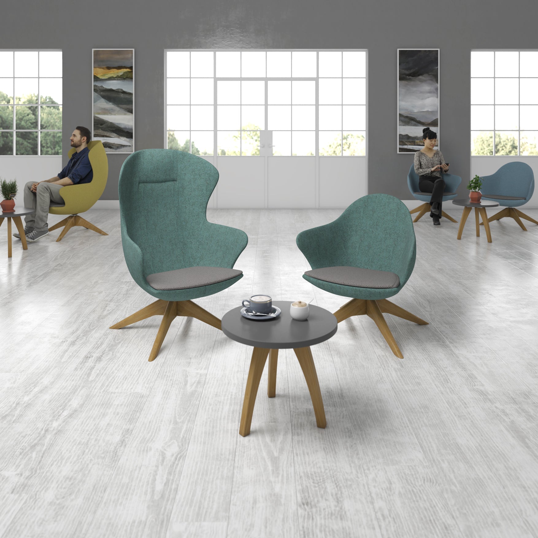 Figaro high back designer seating