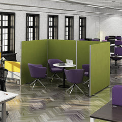 Floor Standing Fabric Screen 4 Way Linking Strip