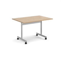 Rectangular flip top meeting table
