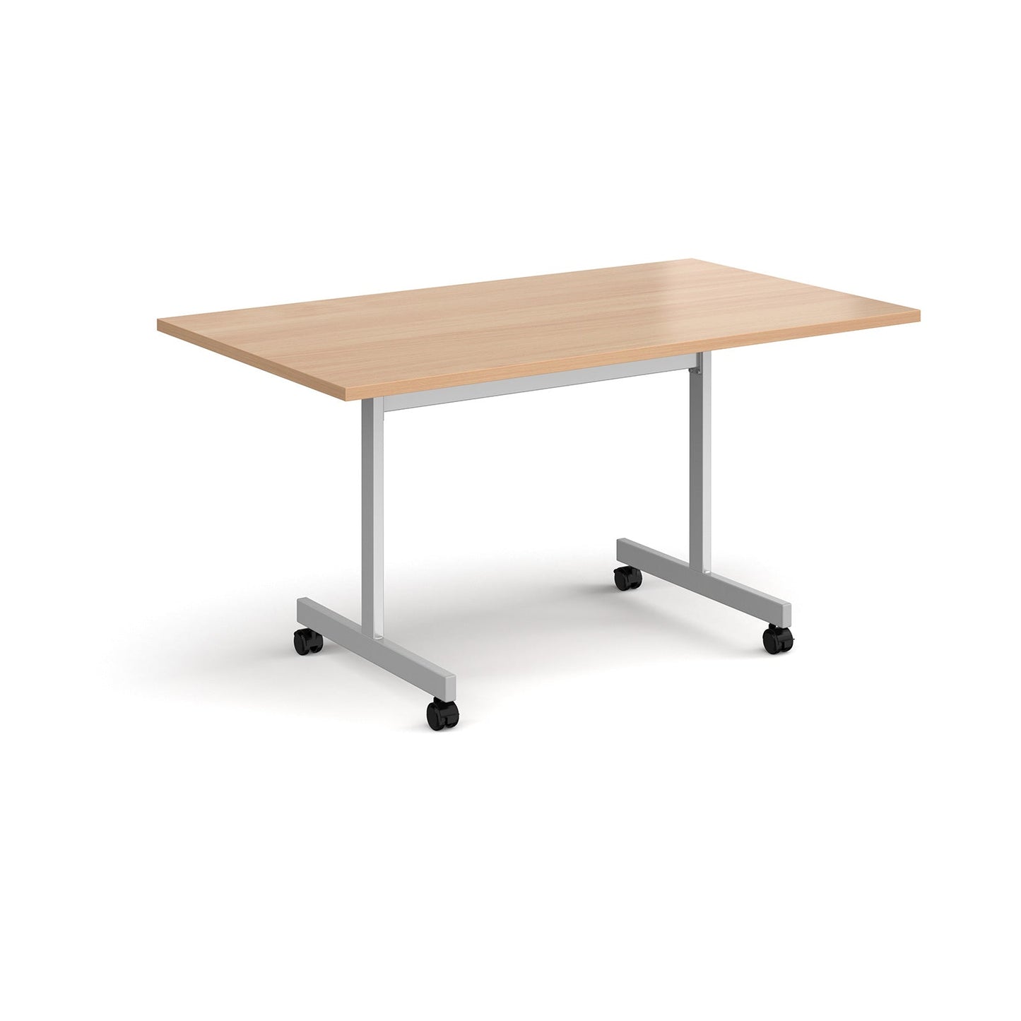 Rectangular flip top meeting table