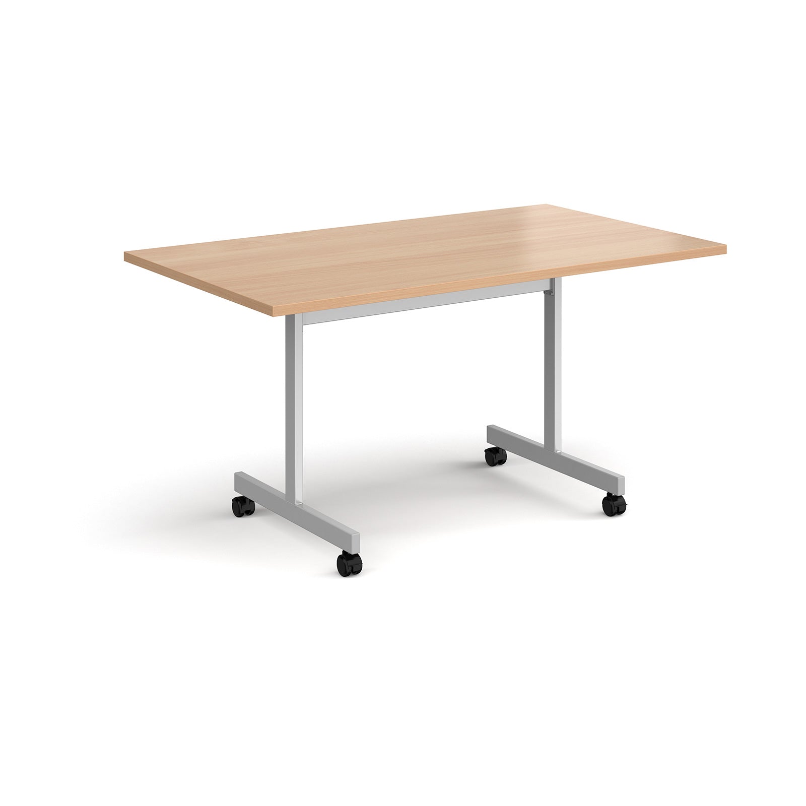 Rectangular flip top meeting table