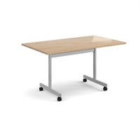 Rectangular flip top meeting table