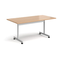 Rectangular flip top meeting table