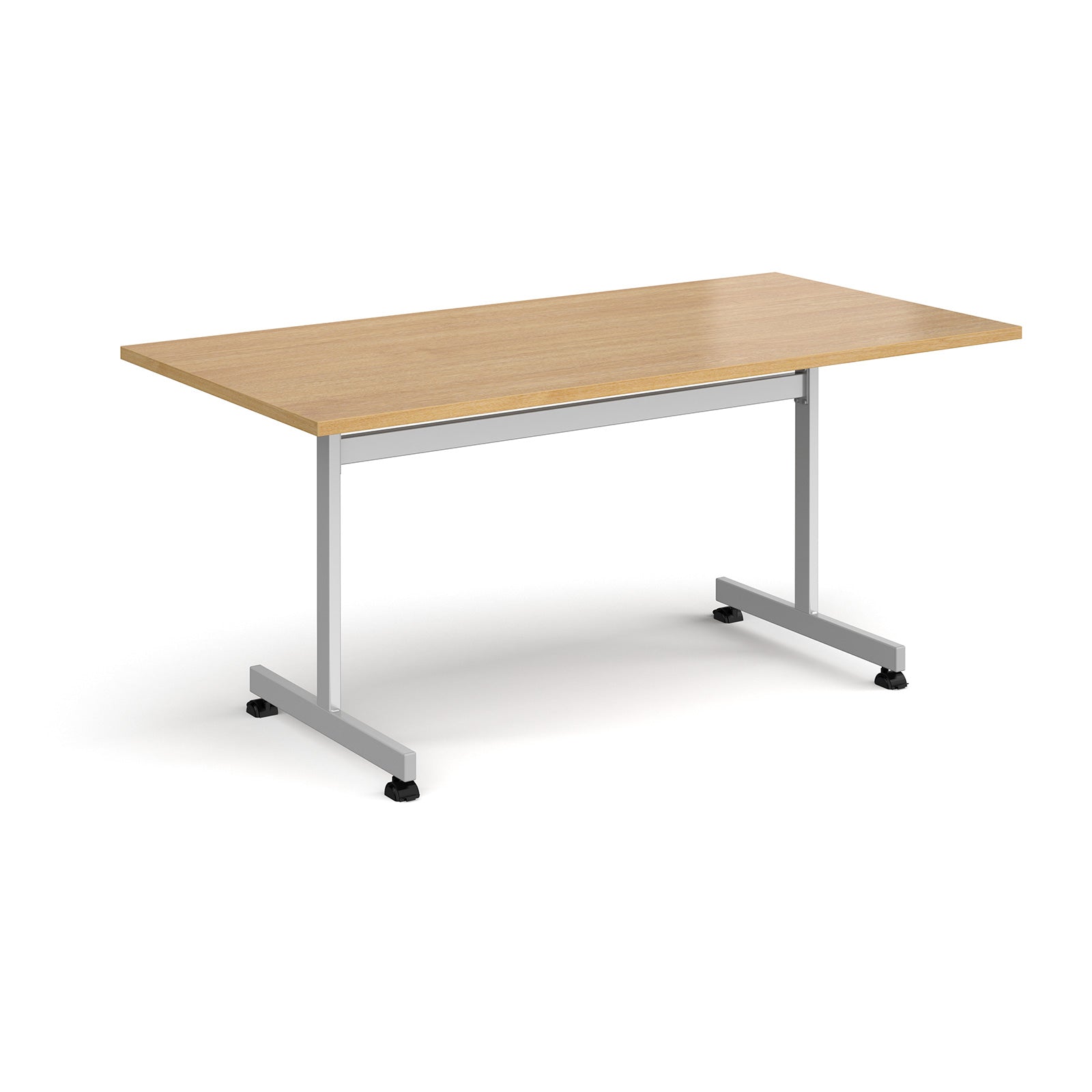 Rectangular flip top meeting table