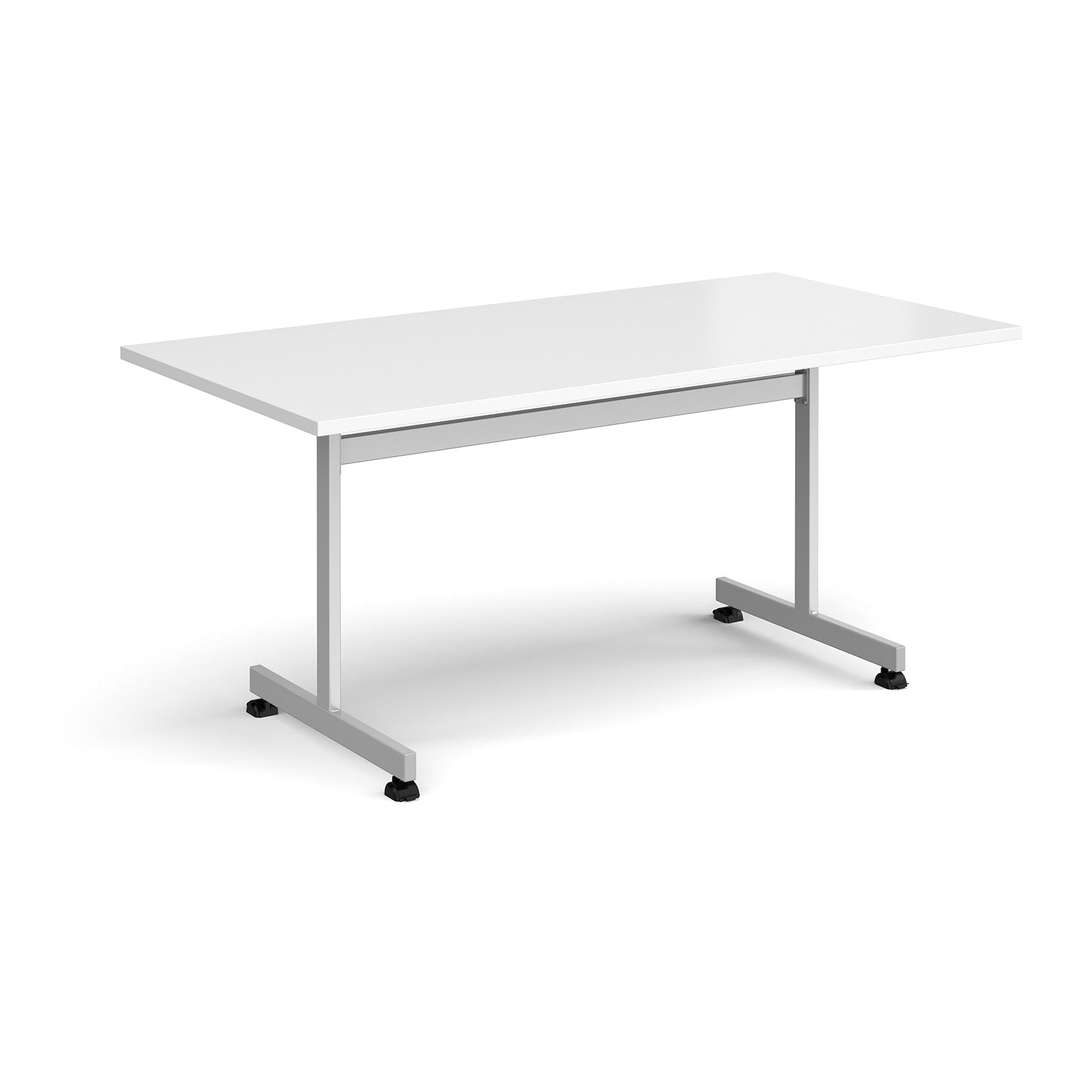 Rectangular flip top meeting table