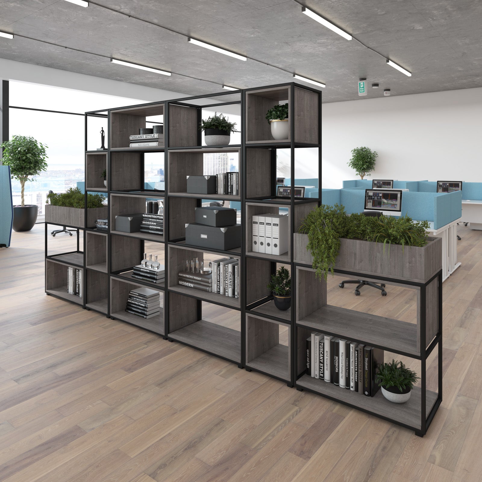 Flux modular storage planter box