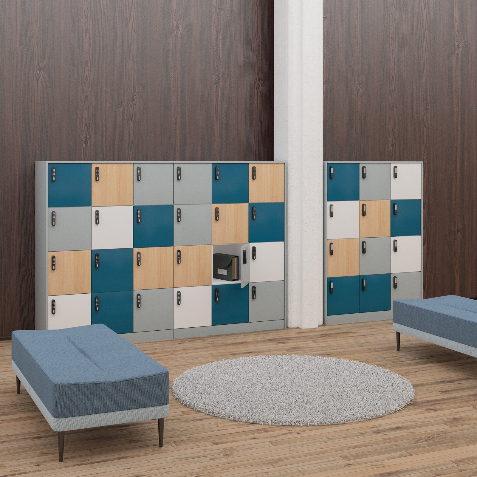 Flux 1300mm high lockers
