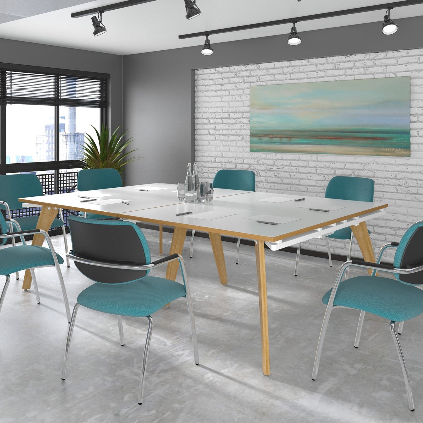4 Leg - Upholstered Half Back