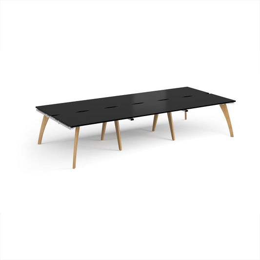 Fuze triple back to back desks 1600mm deep
