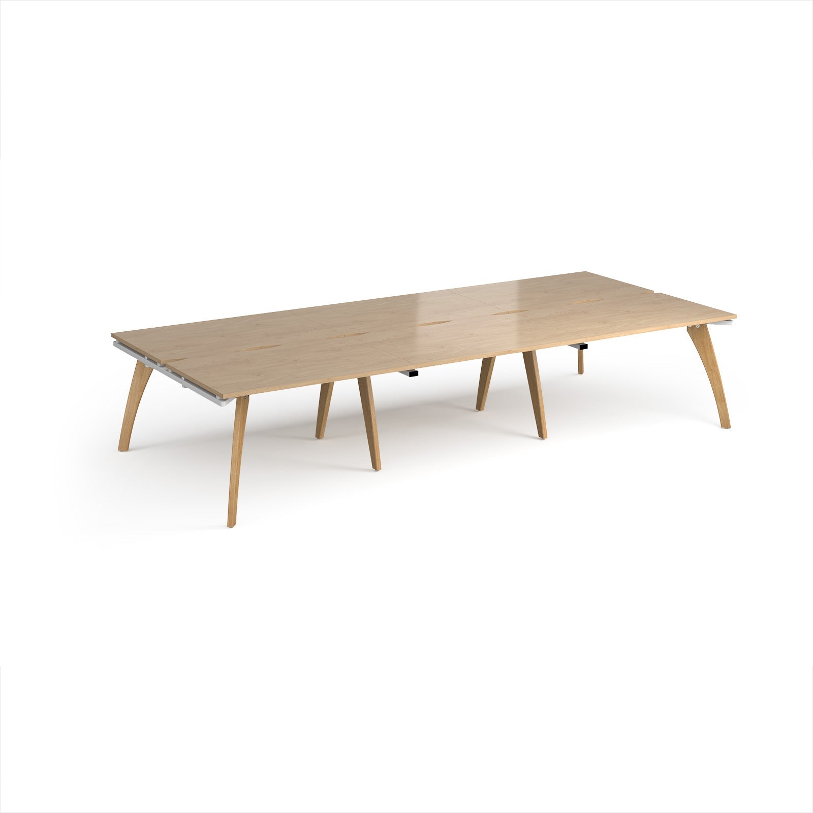 Fuze triple back to back desks 1600mm deep