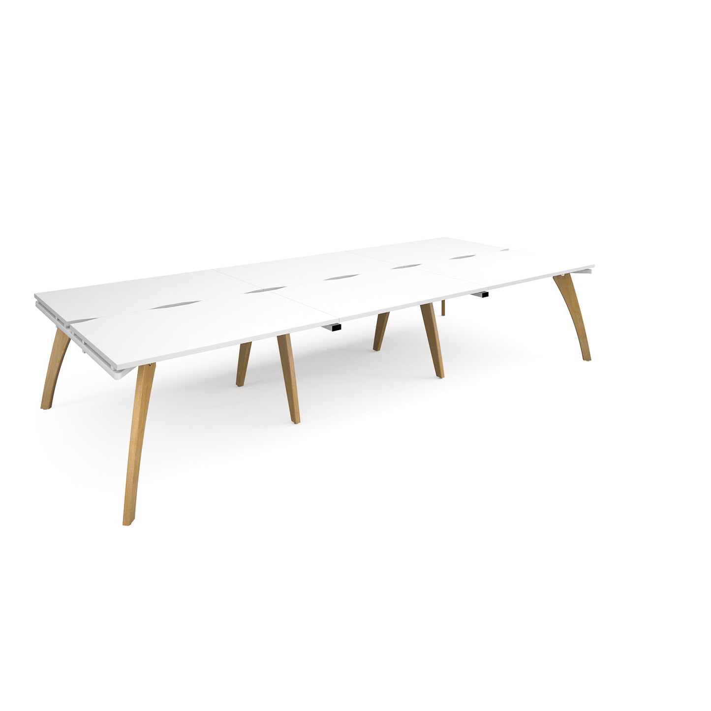 Fuze triple back to back desks 1600mm deep