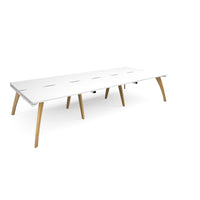Fuze triple back to back desks 1600mm deep