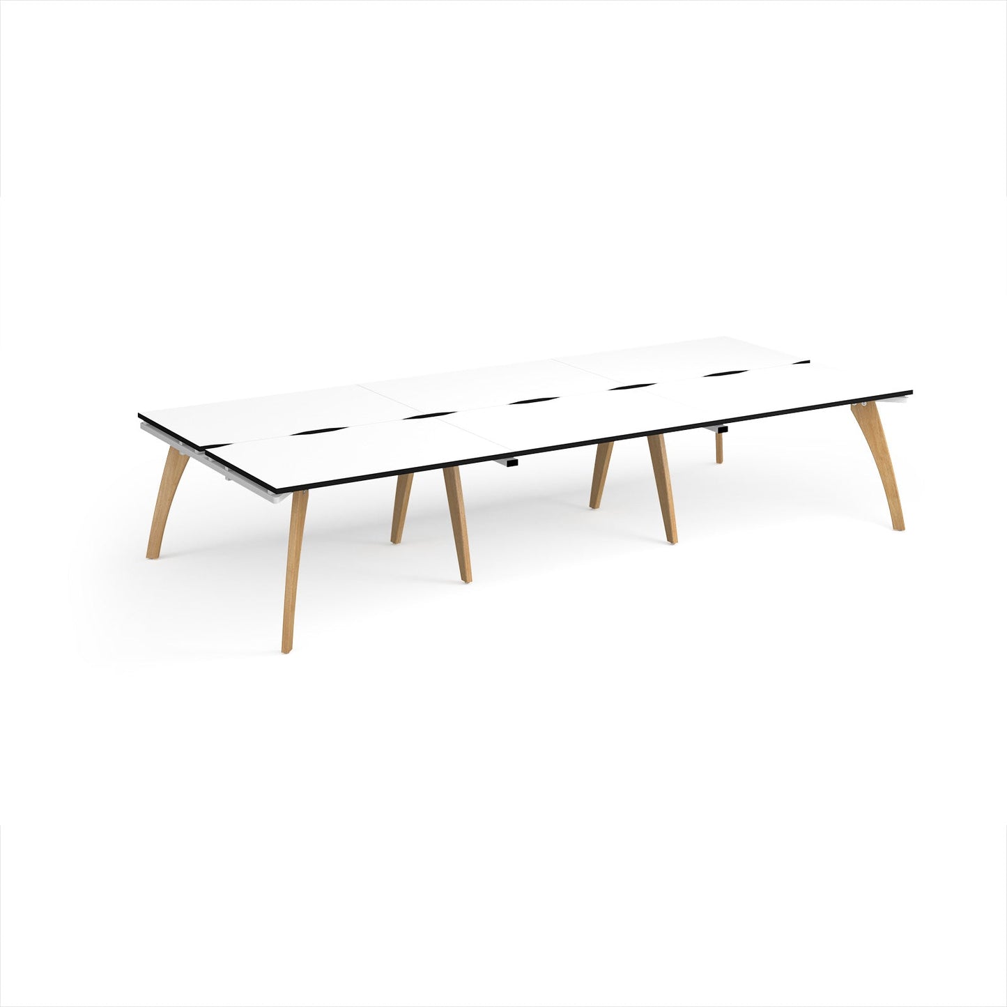 Fuze triple back to back desks 1600mm deep