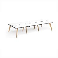 Fuze triple back to back desks 1600mm deep
