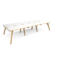 Fuze triple back to back desks 1600mm deep