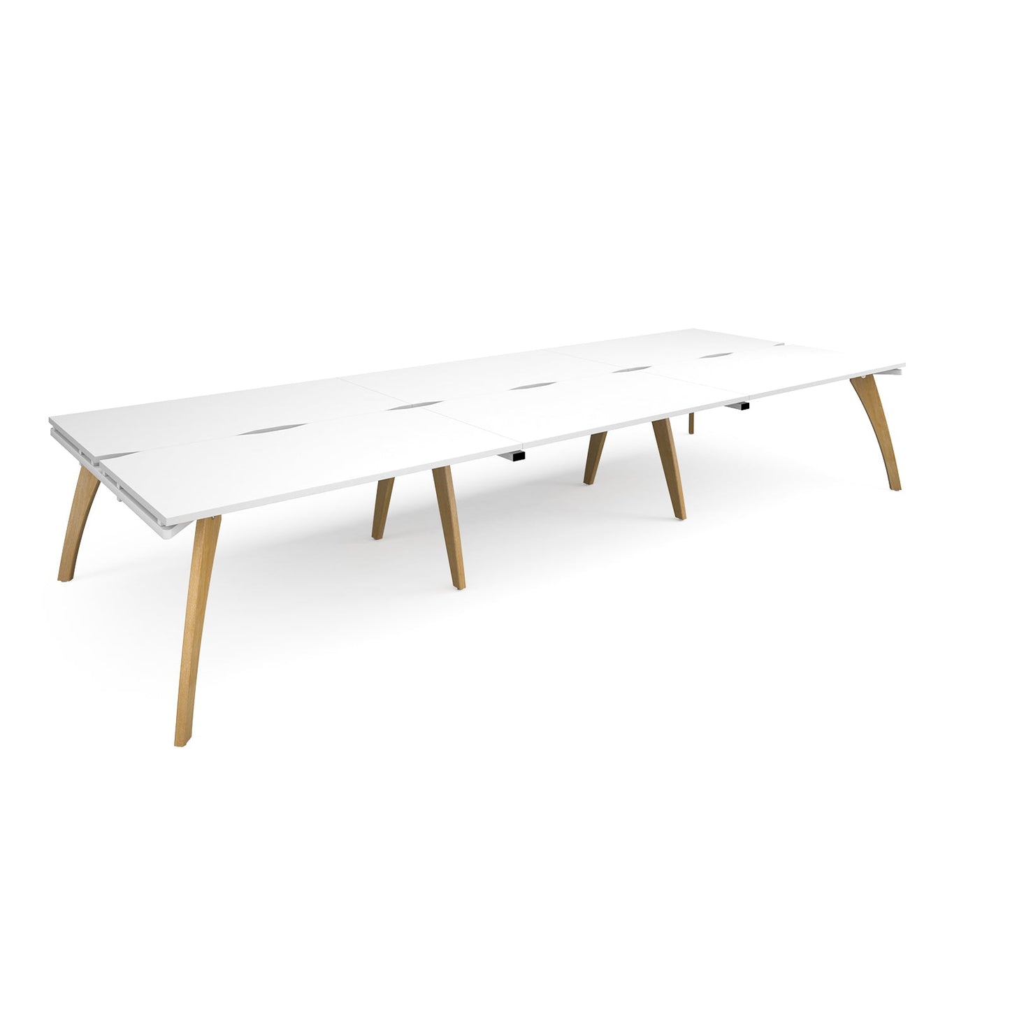 Fuze triple back to back desks 1600mm deep