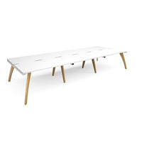 Fuze triple back to back desks 1600mm deep