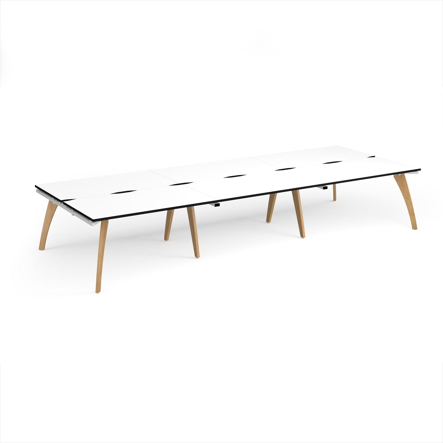 Fuze triple back to back desks 1600mm deep